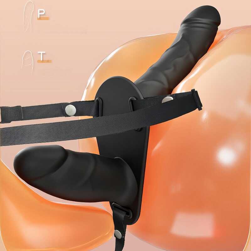 Doppelter Realistischer Vibrierender Umschnalldildo - Image 2