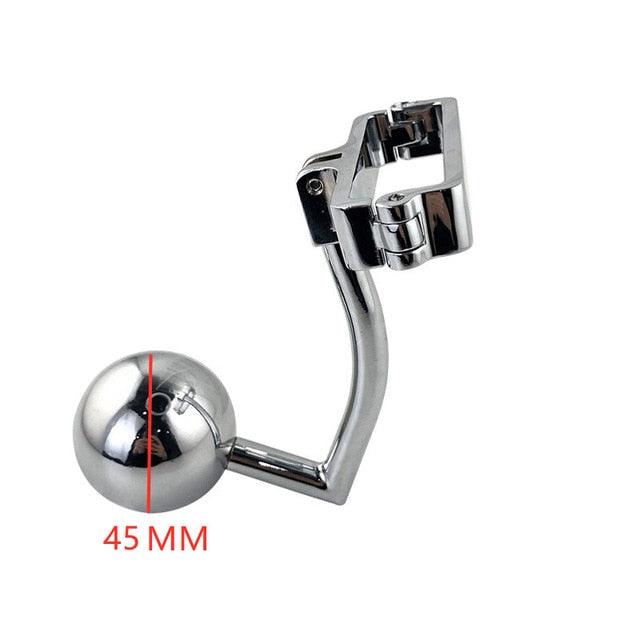Edelstahl Skrotum-Klammer mit Anal-Plug - Image 7