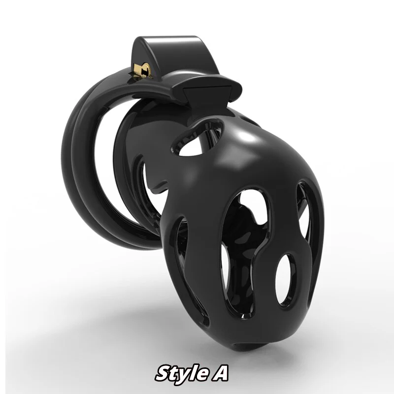Ghost Plastik Keuschheitskäfig Black Edition mit 4 Ringe - Image 3