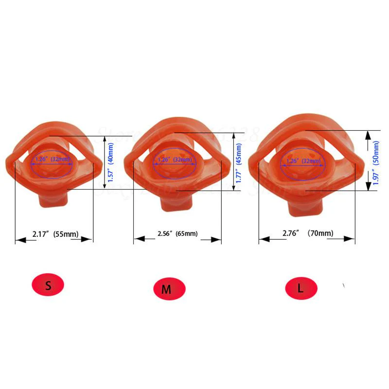 Keuschheitskäfig aus Silikon Das rote Gehäuse - Image 3