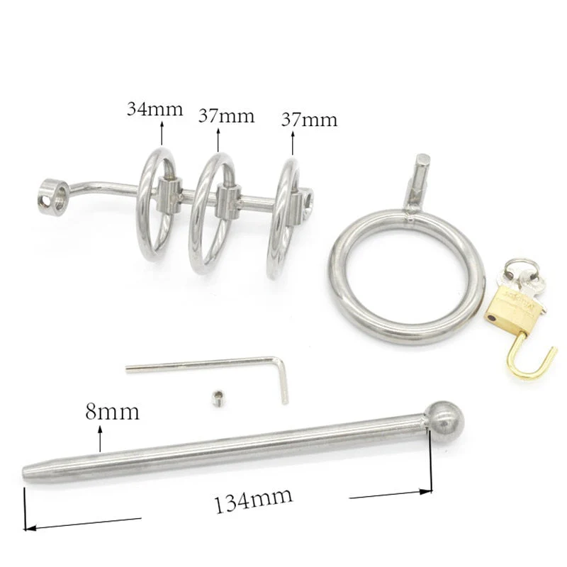 Harnröhrenkeuschheitskäfig Metall Endlosring - Image 2