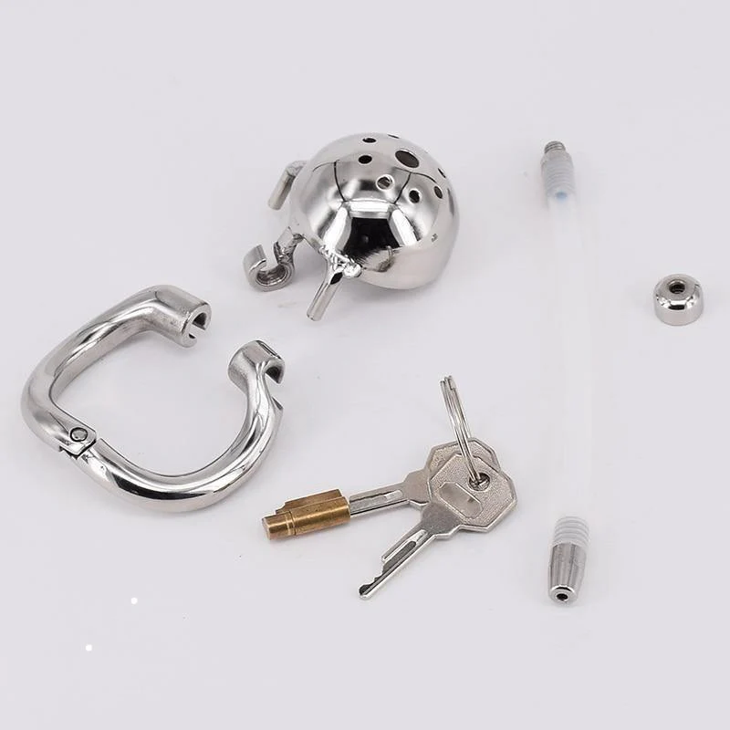 Metall Kurzer Mann Keuschheit Käfig - Minidick - Image 4
