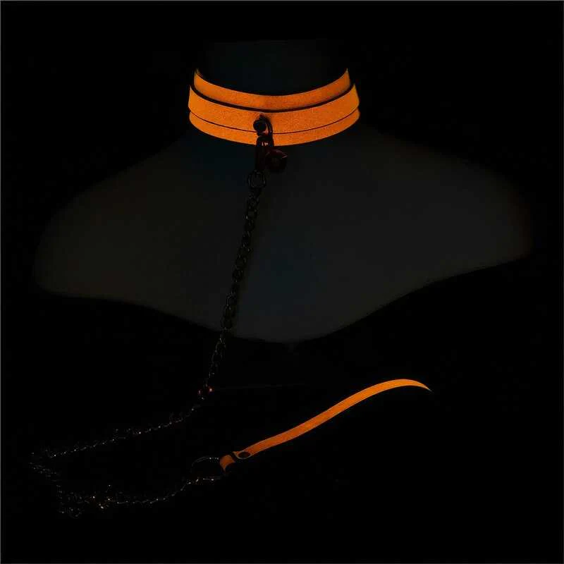 Phosphoreszierendes Leinen halsband BDSM - Image 6