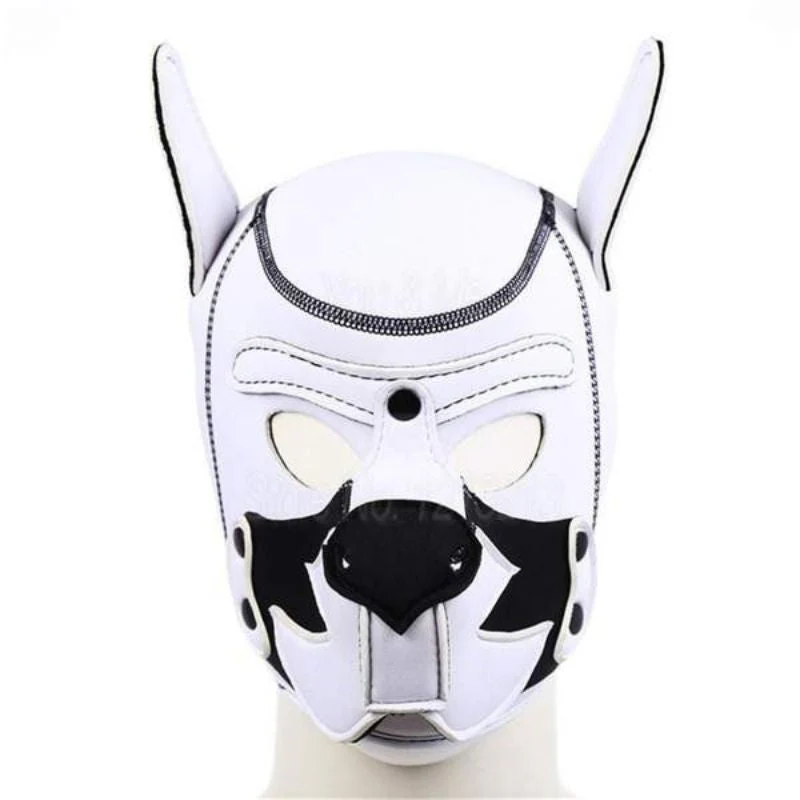Weiße Hundebdsmmaske BDSM - Image 3